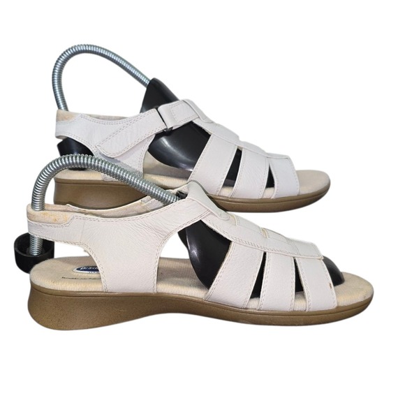 Dr. Scholls Womens Ladies Tan Leather Flats Strappy Sandals Shoes Size 6.5 Eu 37 - Picture 6 of 9